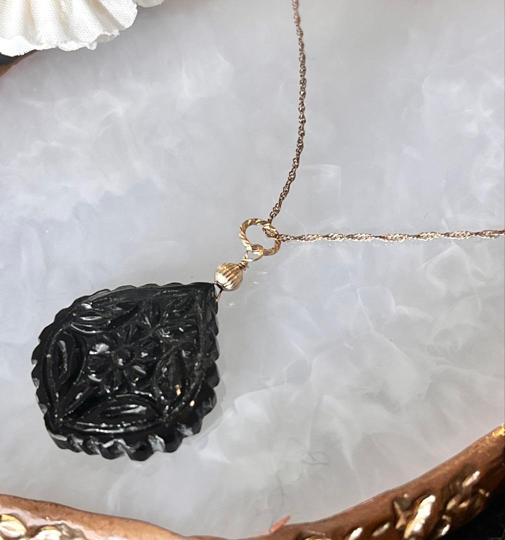 ブラックオニキスカービングのPT