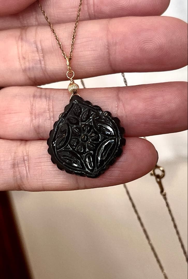 ブラックオニキスカービングのPT