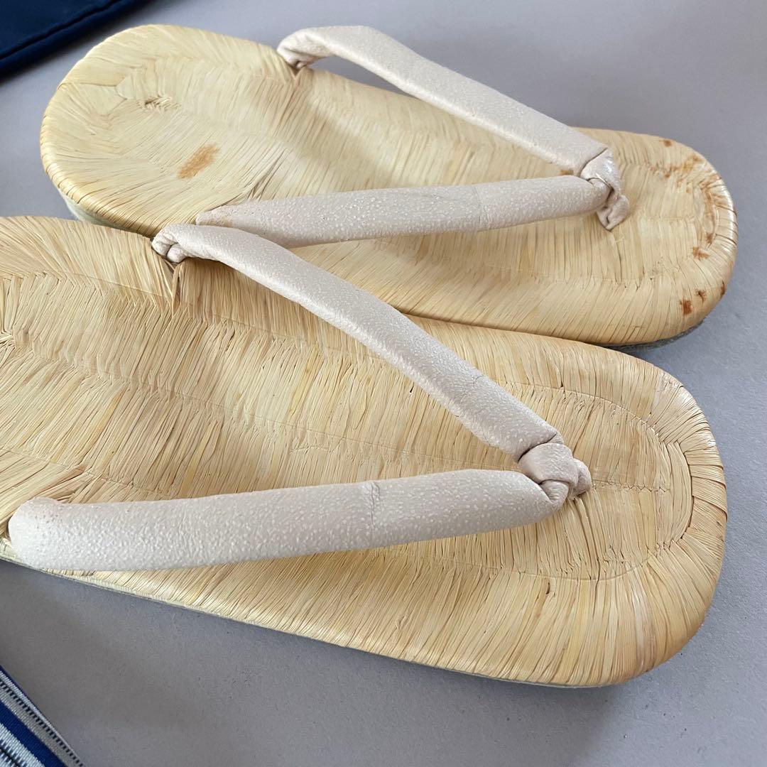 七五三　5歳　正絹　羽織　袴セット　ネイビーコーデ