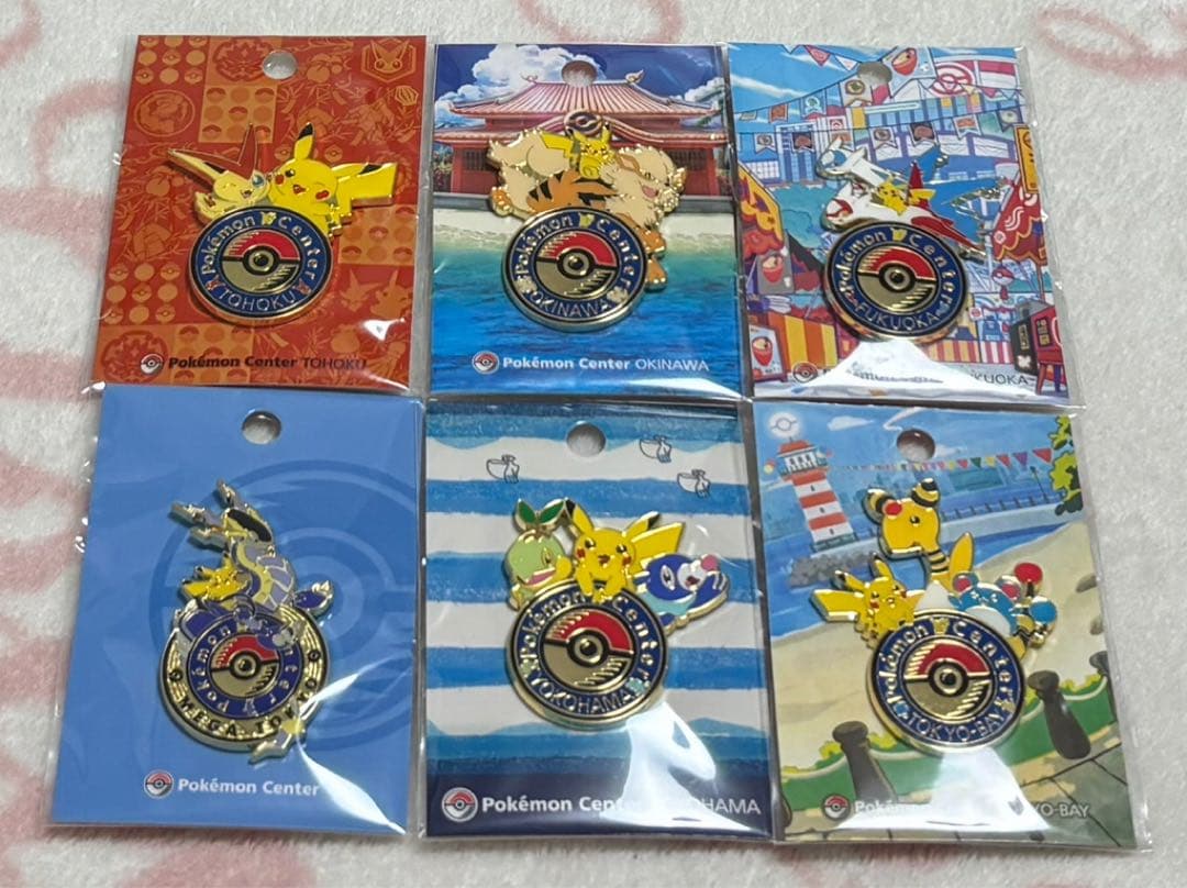 新品》ポケモンセンター 限定 ロゴピンズ 6種まとめ売り - メルカリ