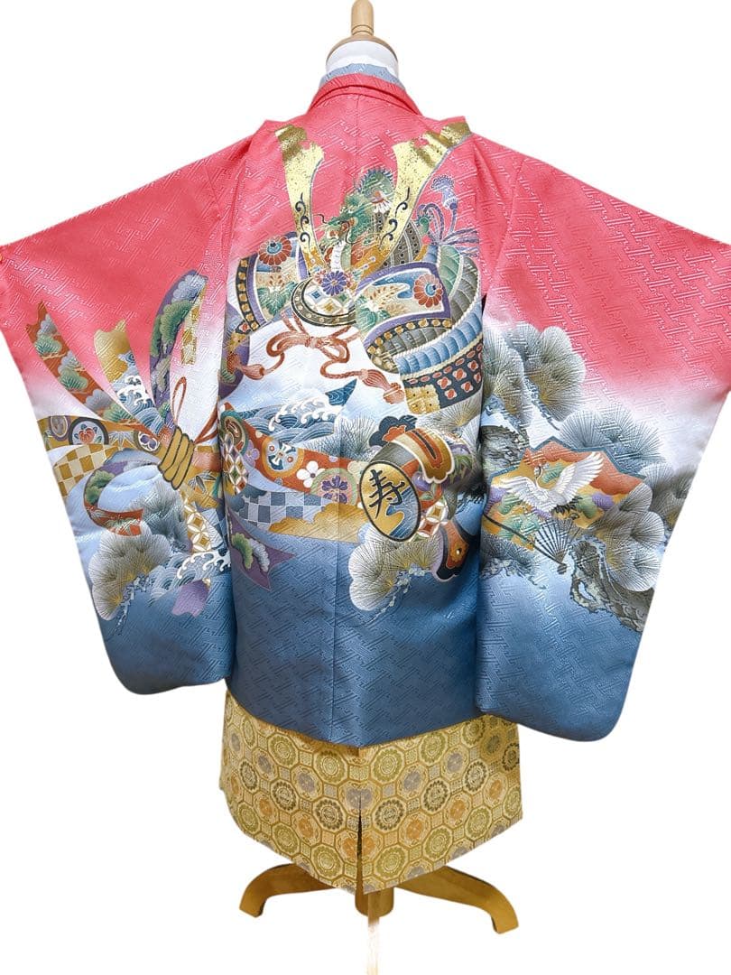 変わり色!ピンク×ゴールド♡七五三　5歳　男の子　フルセット　一式　美品