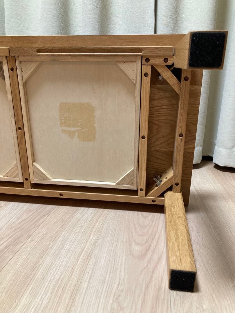 【最終値下げ】ローテーブル 無印良品タモ材木製テーブル 天然木 ナチュラル