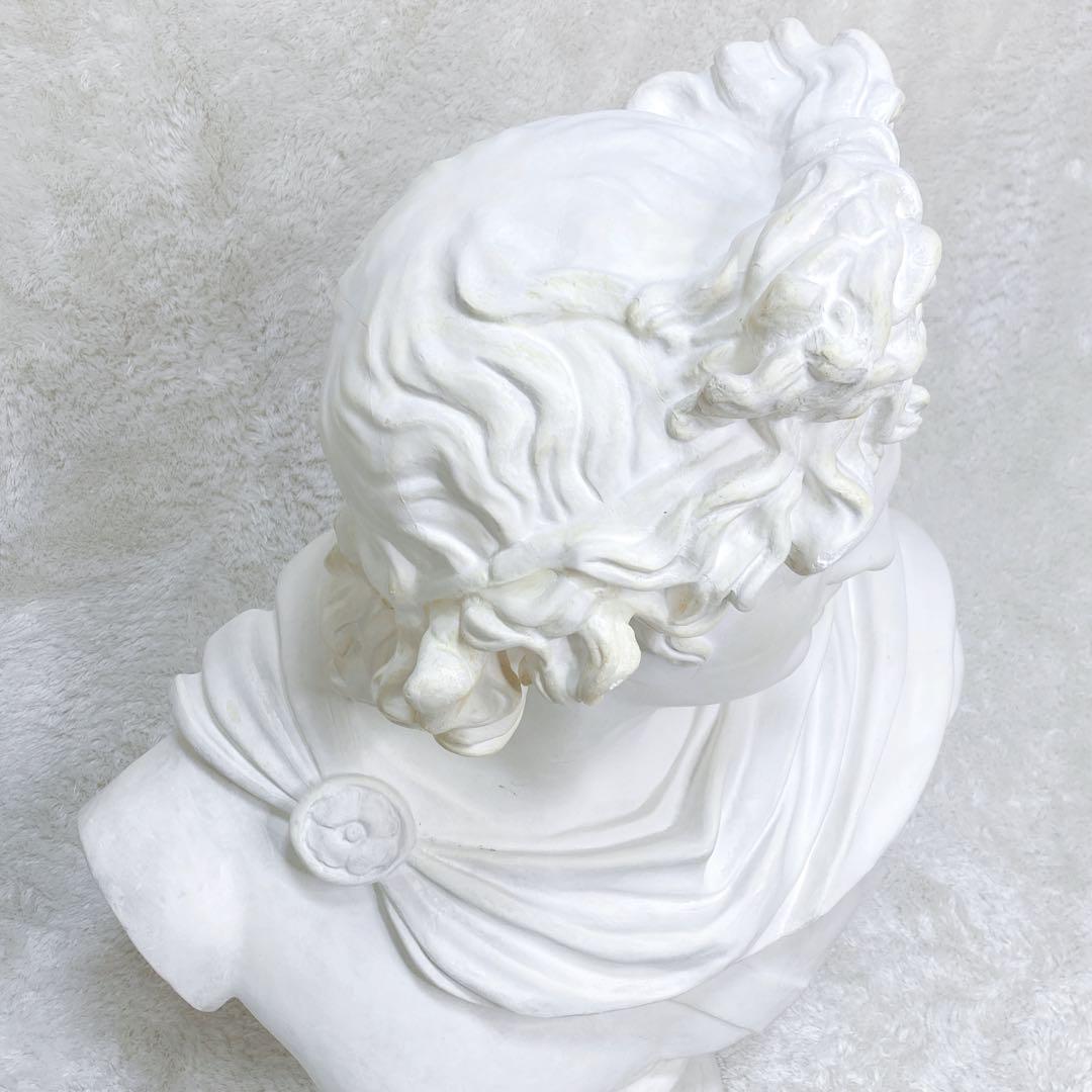 【石膏像】アポロン アポロ デッサン 大サイズ 胸像 美術 教材 日本製 入試