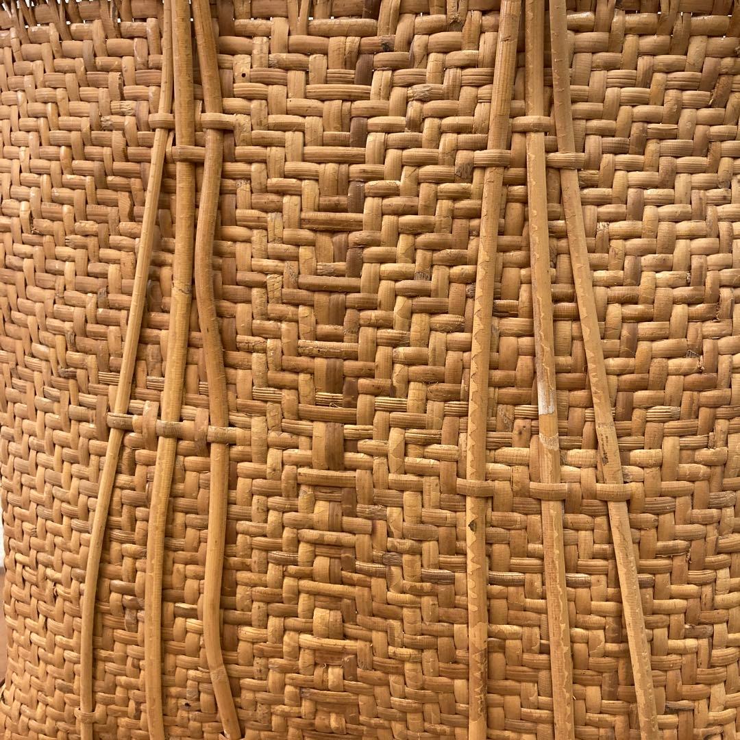 ヴィンテージ 竹かご 籠 カゴ かごバッグ 大きめ 大容量 バッグ バスケット