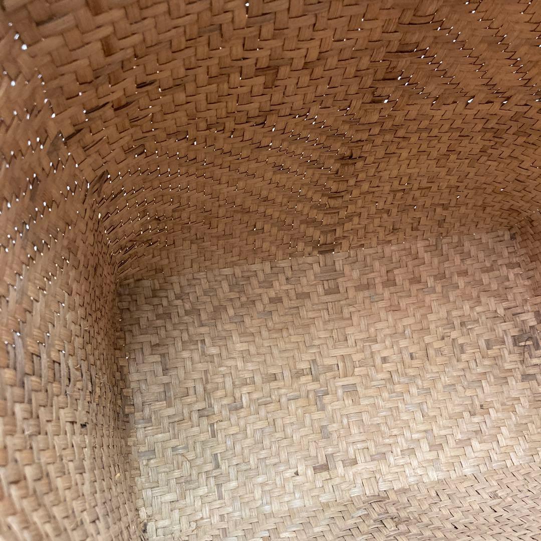 ヴィンテージ 竹かご 籠 カゴ かごバッグ 大きめ 大容量 バッグ バスケット