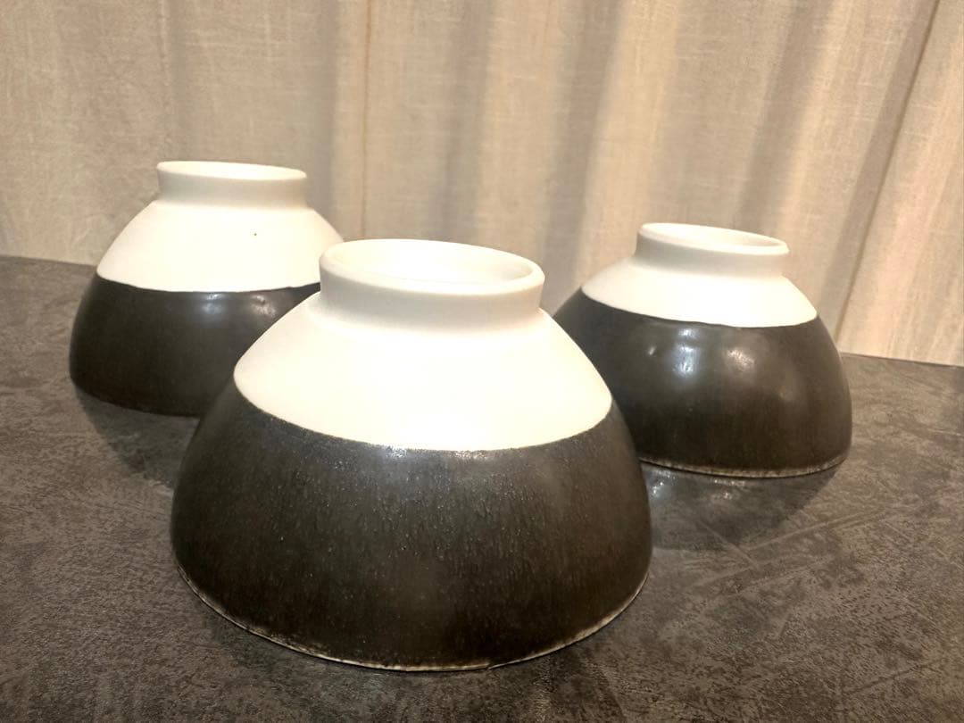 新品/新宿伊勢丹購入 作家 吉田直嗣 ご飯茶碗 3客セット めし碗 陶磁器