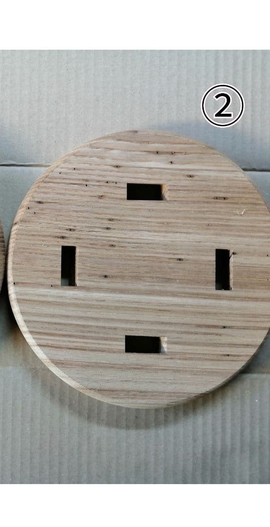 栗材スツール　高さ47cm(ピンホールあり)　丸椅子　stool