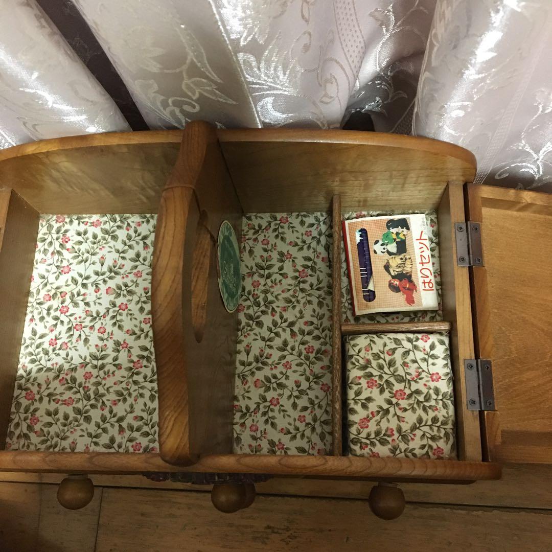 裁縫箱 木製アンティーク ヴィンテージ 昭和レトロ - メルカリ
