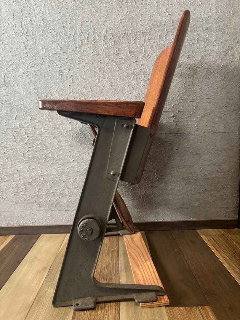 シアターチェア1人用　コトブキ/ビンテージ/鉄脚チェア/折りたたみ