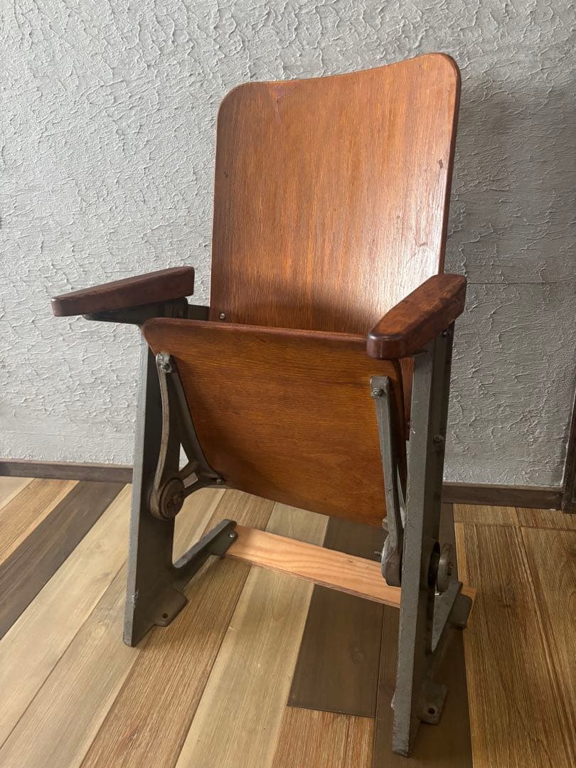 シアターチェア1人用　コトブキ/ビンテージ/鉄脚チェア/折りたたみ