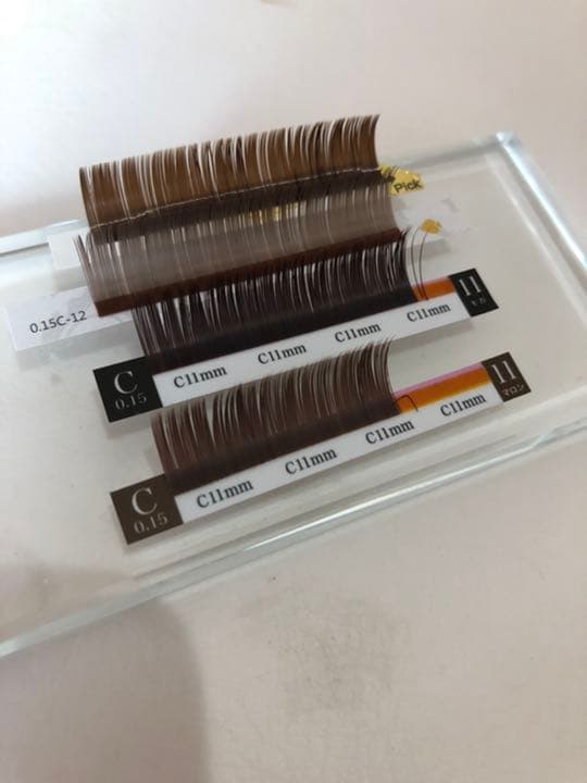 カラーつけまつげ　サンプル♡マツエク風つけまつげ
