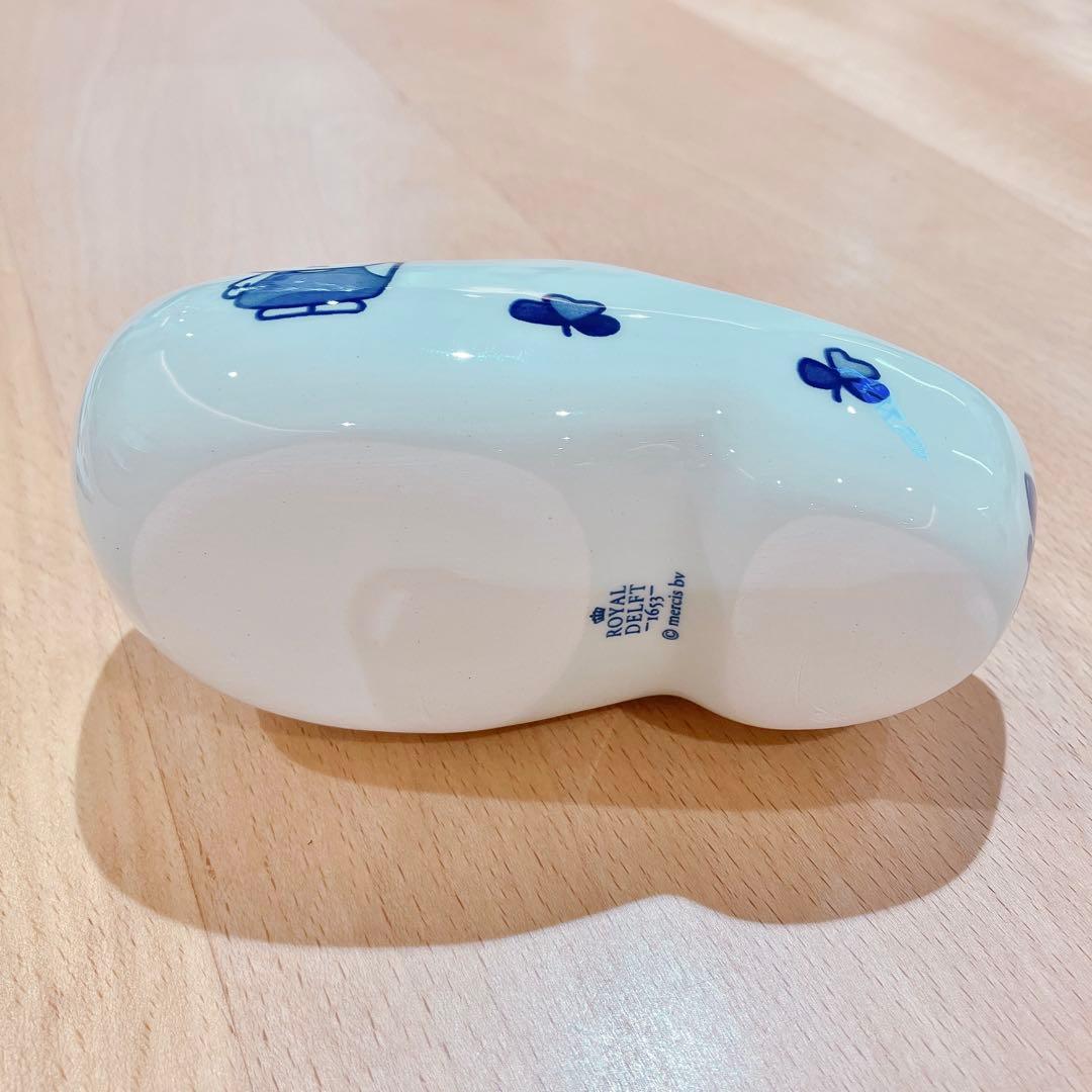 万博　ミッフィー　オランダ館　置物　陶器　木靴型　ロイヤルデルフト