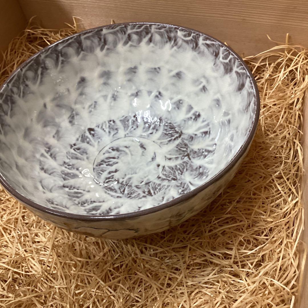 P 箱入　未使用　芙蓉絵　浅見五郎助　器セット　大鉢　大皿　小鉢　5客　箱入