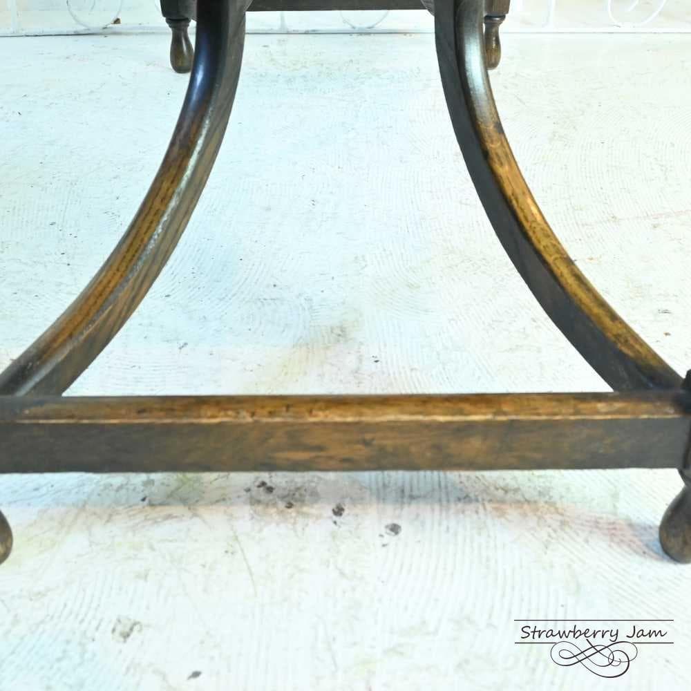 L3705-258 英国アンティーク オーク ローテーブル センターテーブル