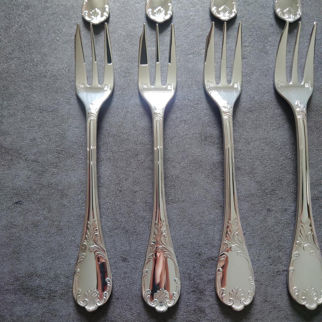 極美品 クリストフル マルリー ケーキフォーク コーヒースプーン 12点 箱付き