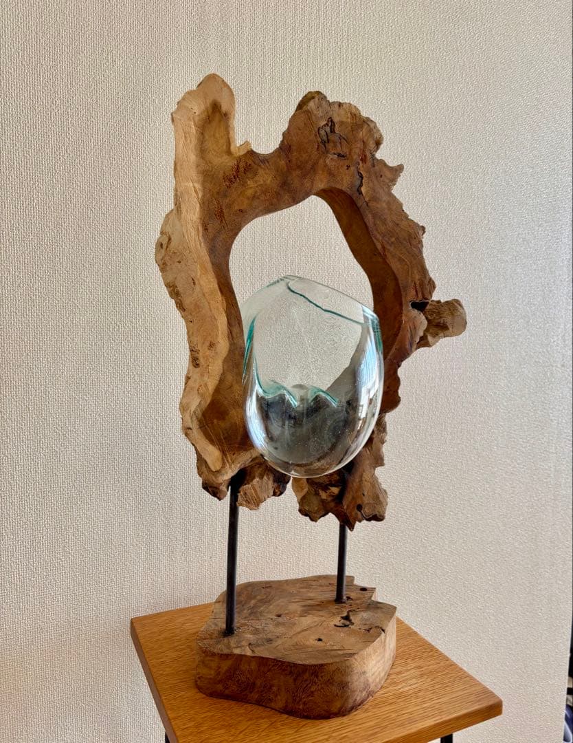 流木ガラス　スタンド　FUKUDA FACTORY