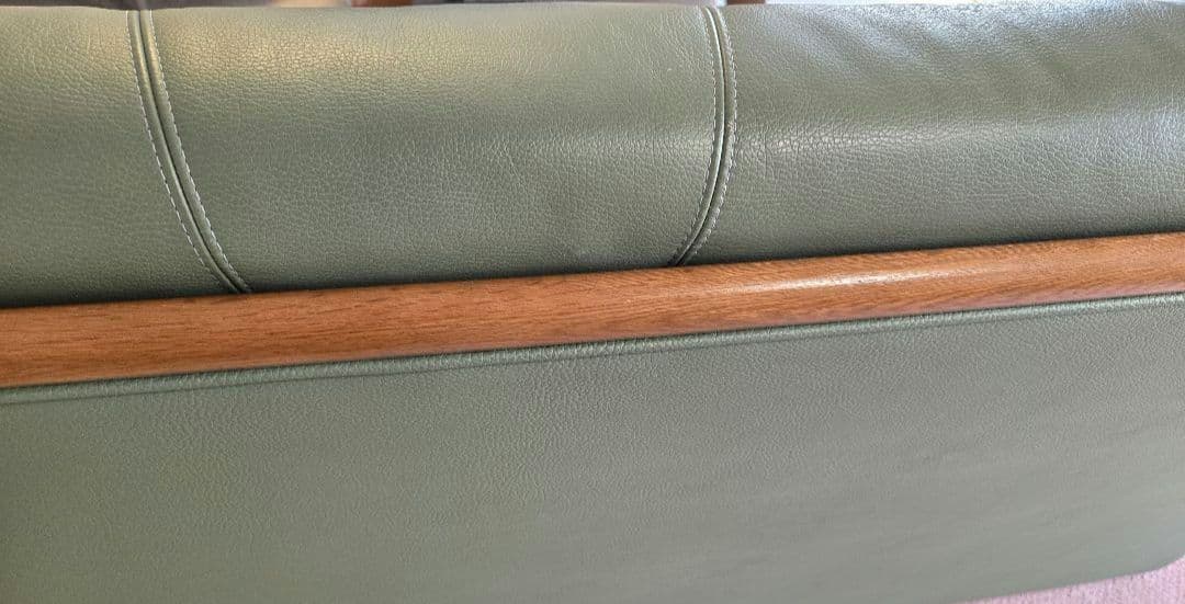 浜本工芸　3人掛けソファ　グリーン