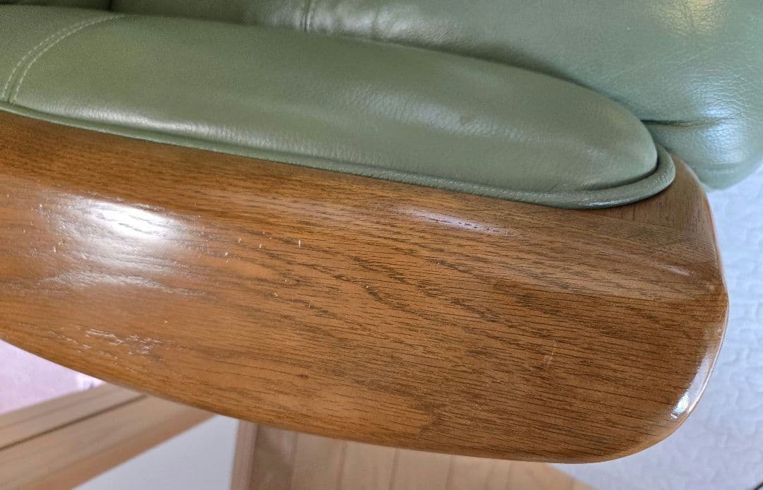 浜本工芸　3人掛けソファ　グリーン