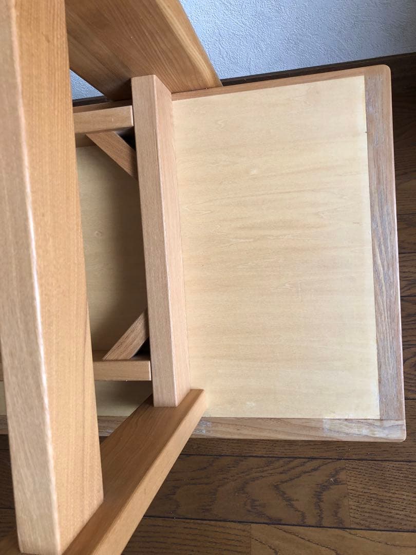 天然木　布貼り　ソファベンチ　3人掛け　組み木　家具　ブランド家具　送料込み