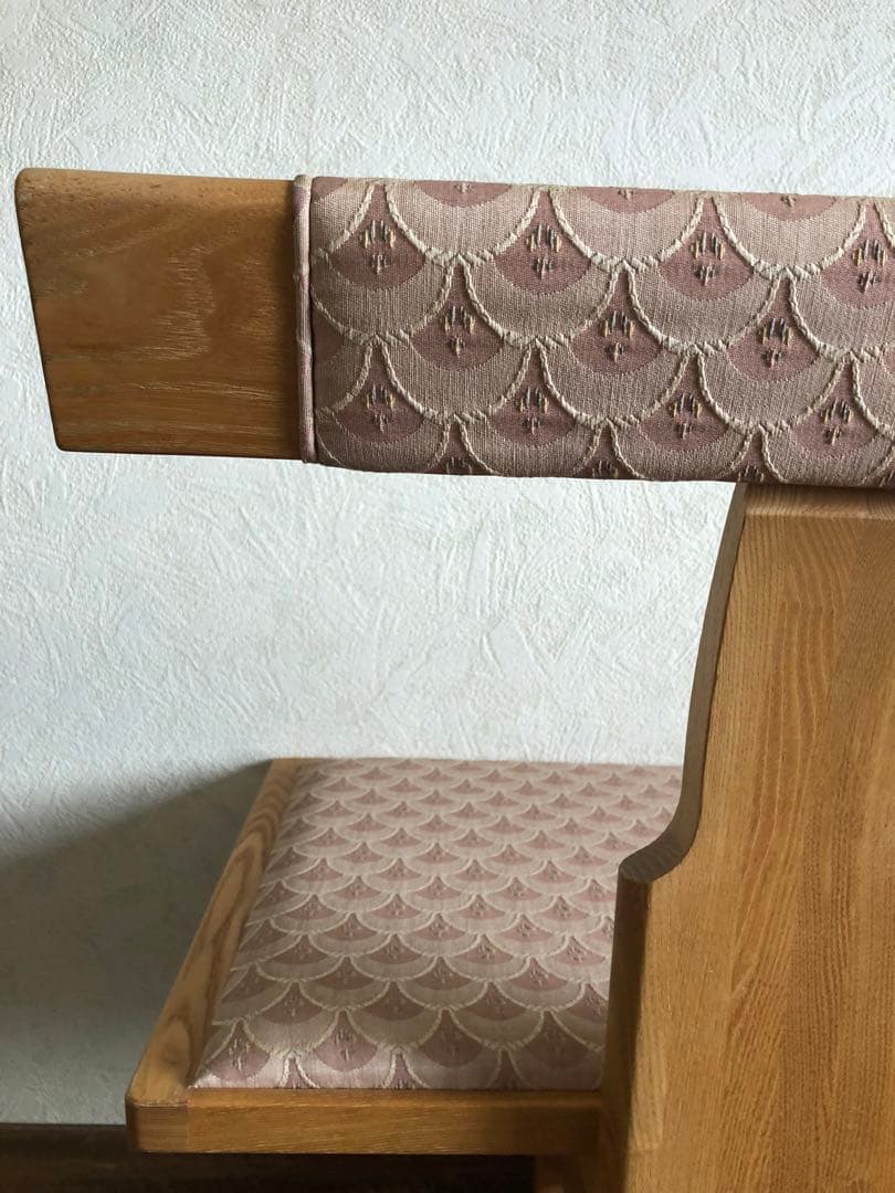 天然木　布貼り　ソファベンチ　3人掛け　組み木　家具　ブランド家具　送料込み