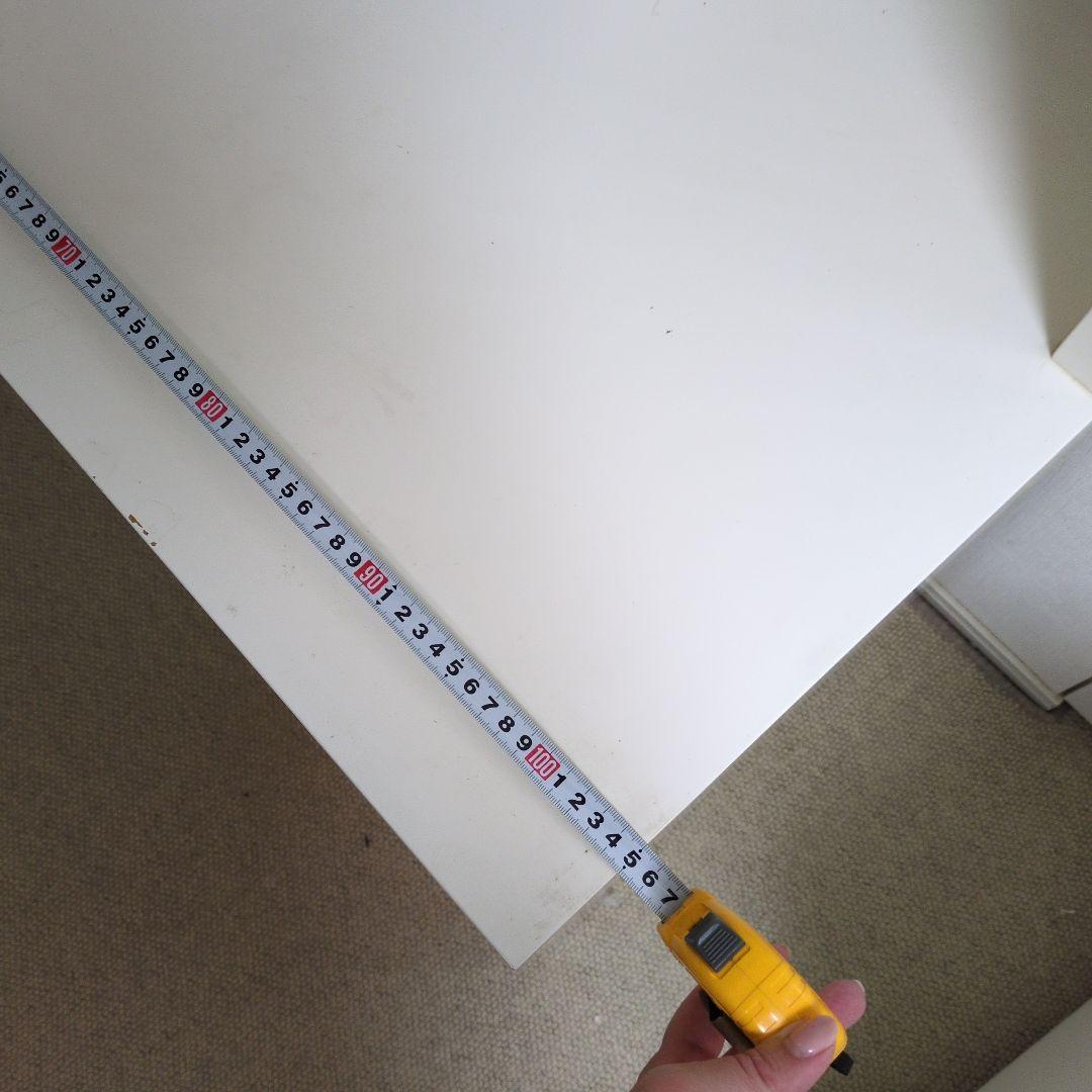 【IKEA】MICKE ミッケ デスク ホワイト×オレンジ 完成品