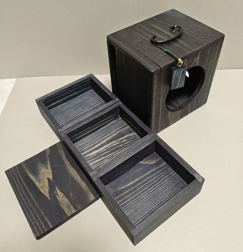 藍染遊山箱 弁当箱 三段重 重箱