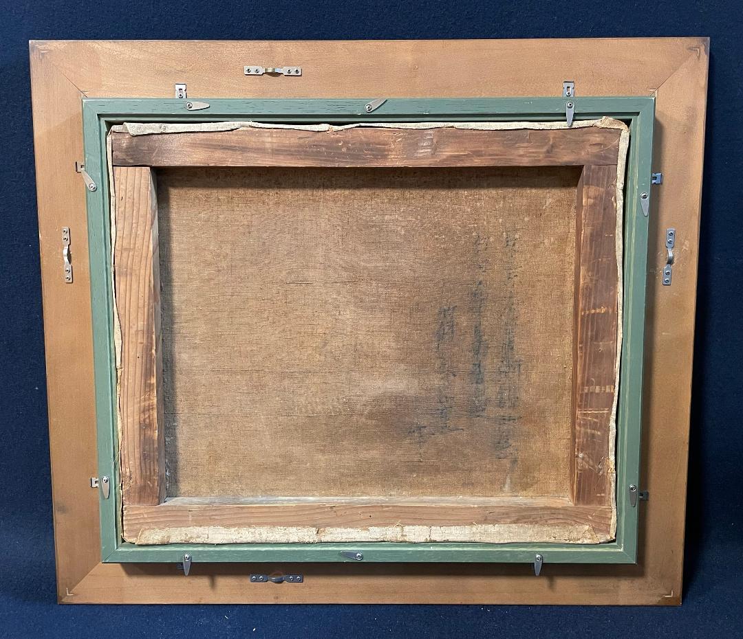 「真作」篠原薫　風景画　油彩画　額装　サイン有り　F8号