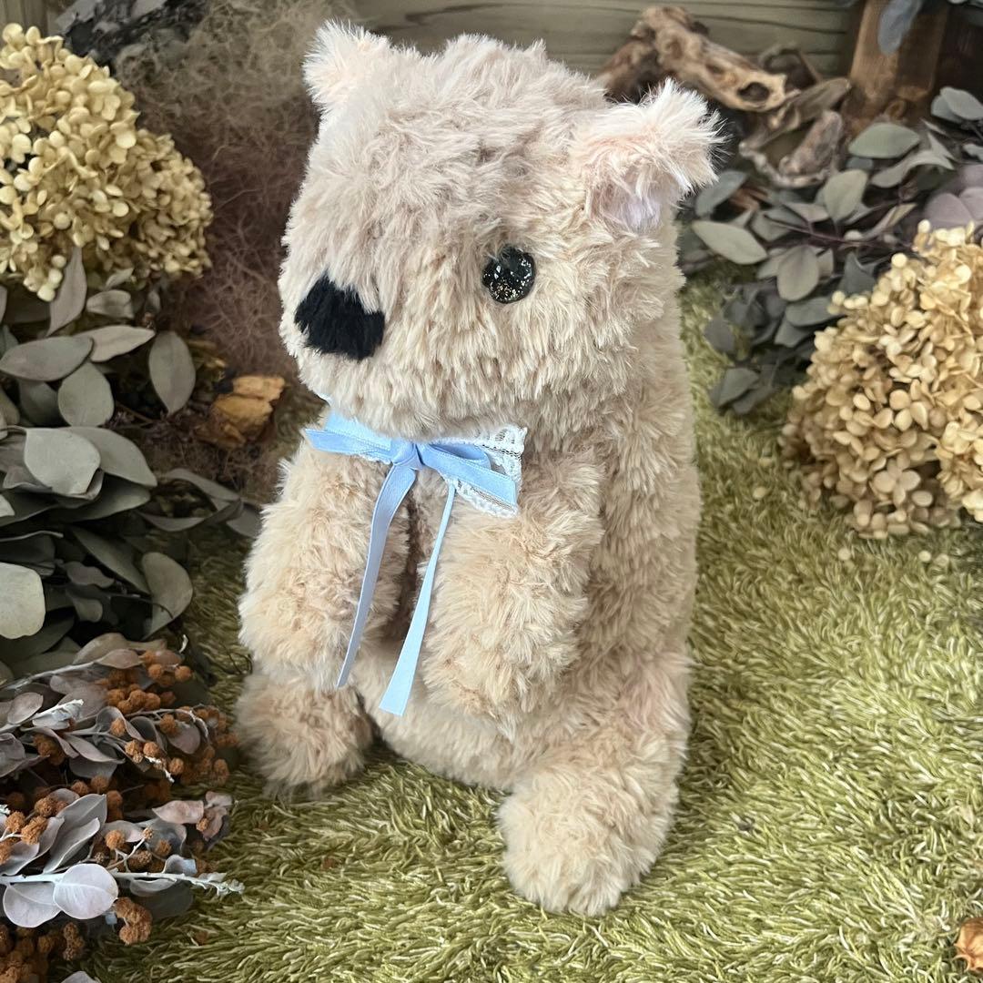 【sample】硝子の瞳をもつ　マーモットのあみぐるみ　ぬいぐるみ