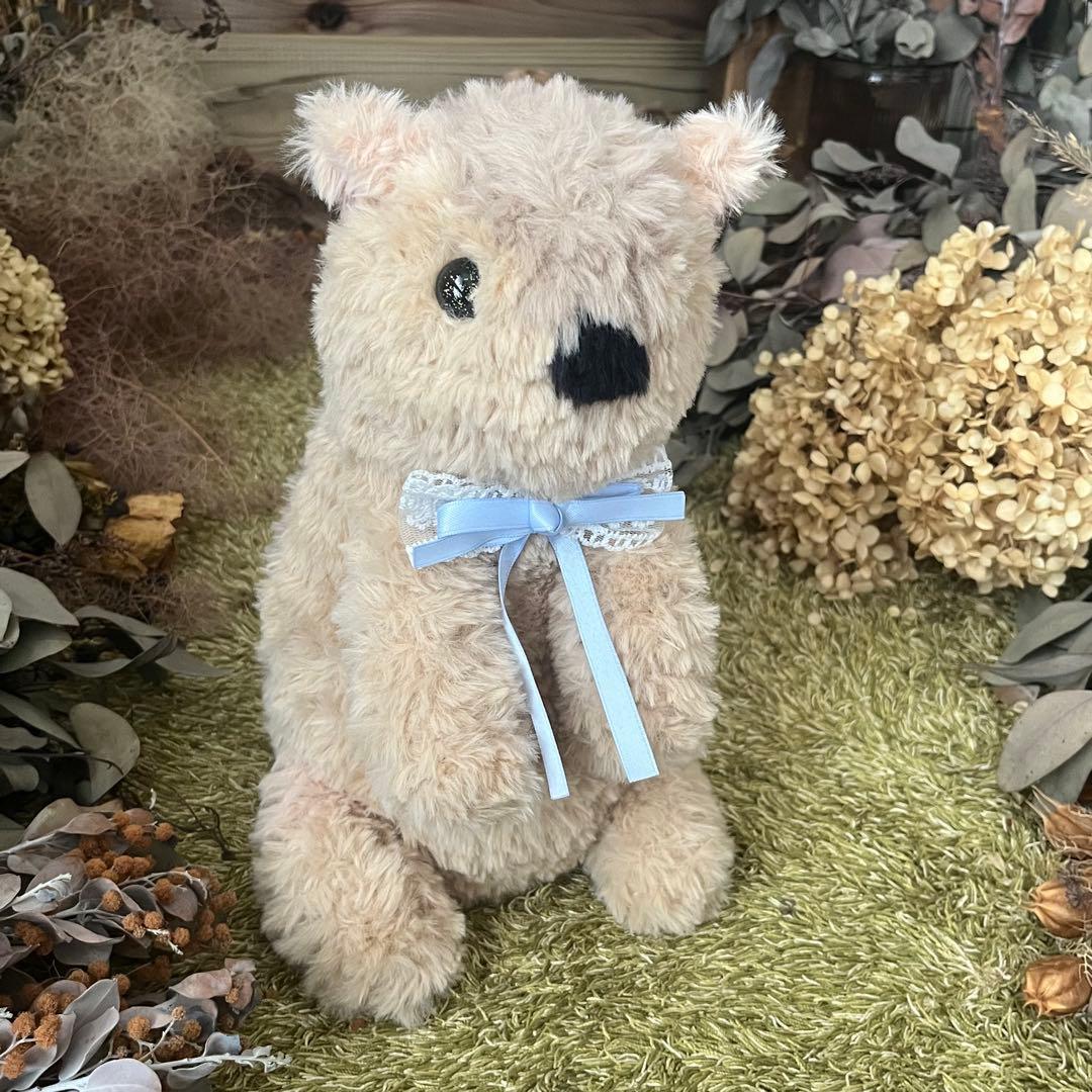 【sample】硝子の瞳をもつ　マーモットのあみぐるみ　ぬいぐるみ