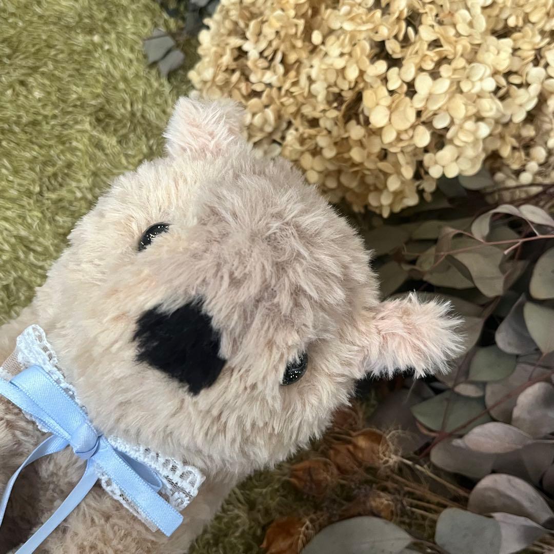 【sample】硝子の瞳をもつ　マーモットのあみぐるみ　ぬいぐるみ