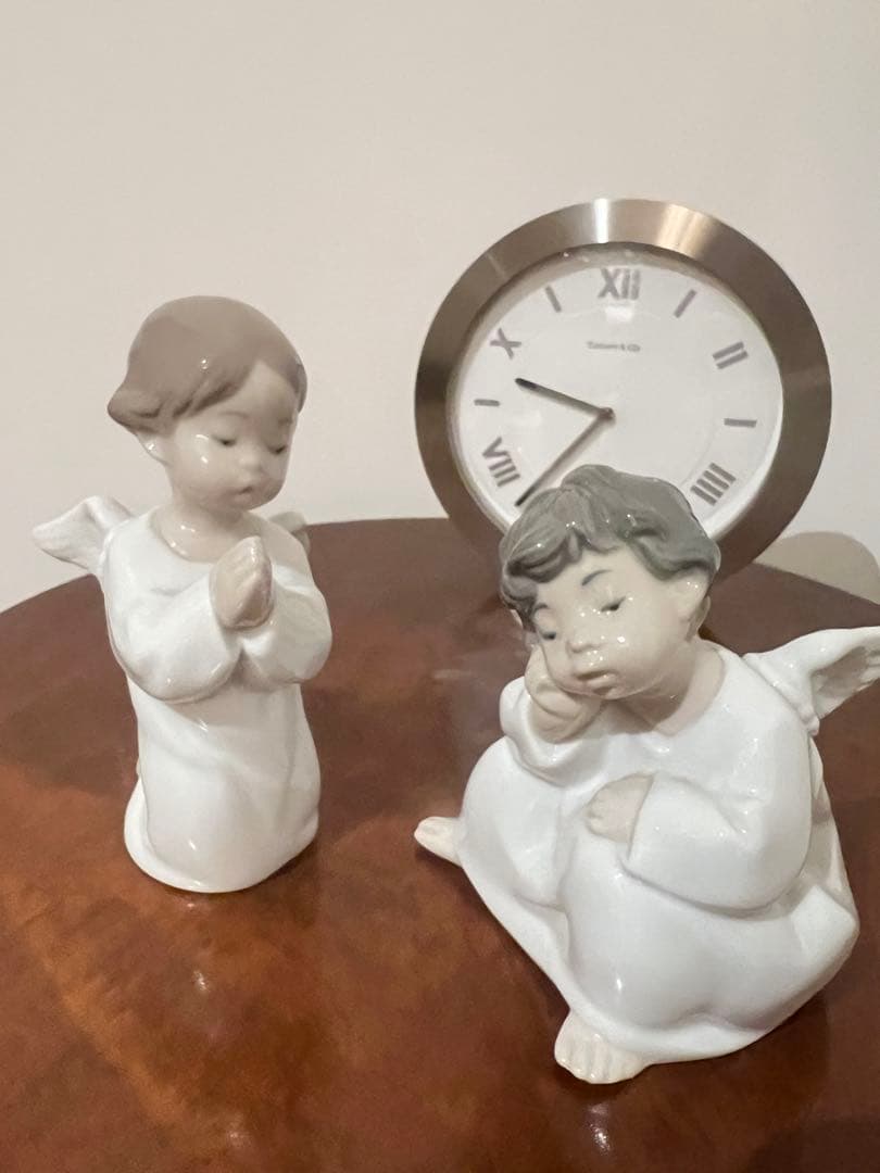 美品！！メルカリ最安値！リヤドロの磁器人形「可愛いお祈り」と「夢見る天使」