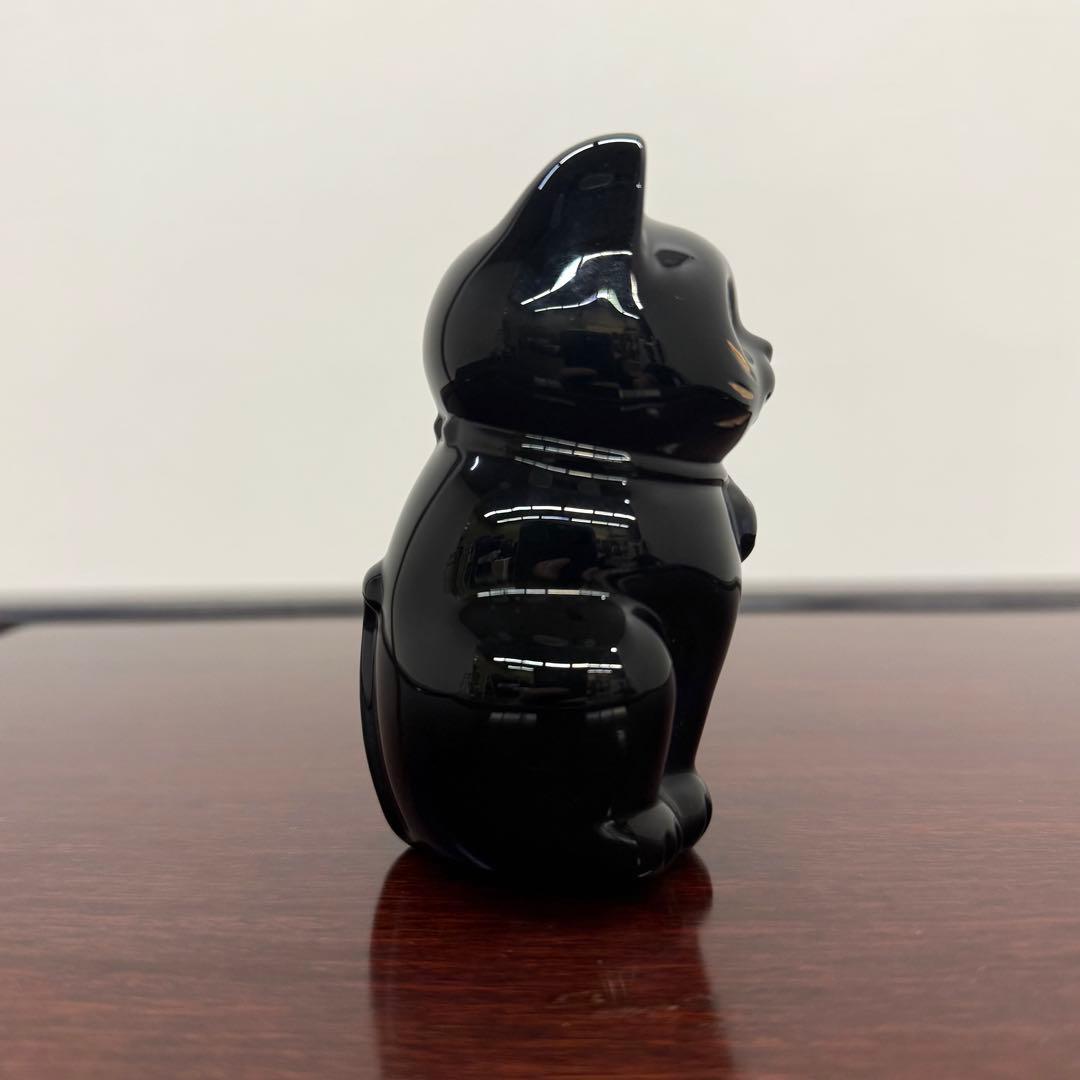 H19KZ13b 美品 Baccarat バカラ 黒猫