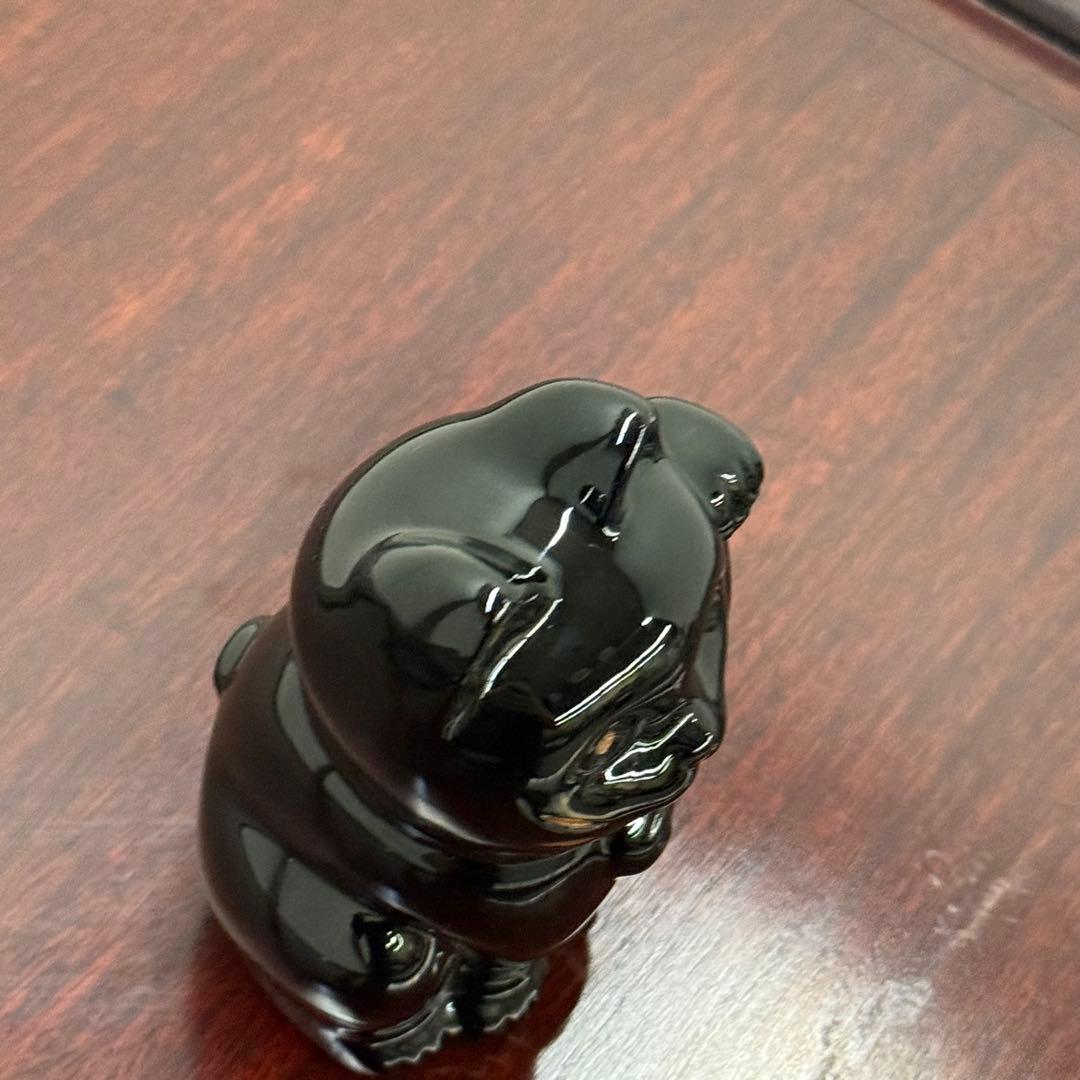 H19KZ13b 美品 Baccarat バカラ 黒猫