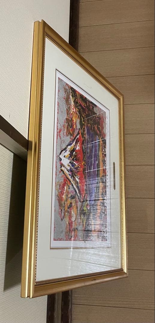 川島見依子 海上赤富士 直筆サイン シルクスクリーン 限定200 4号 X53