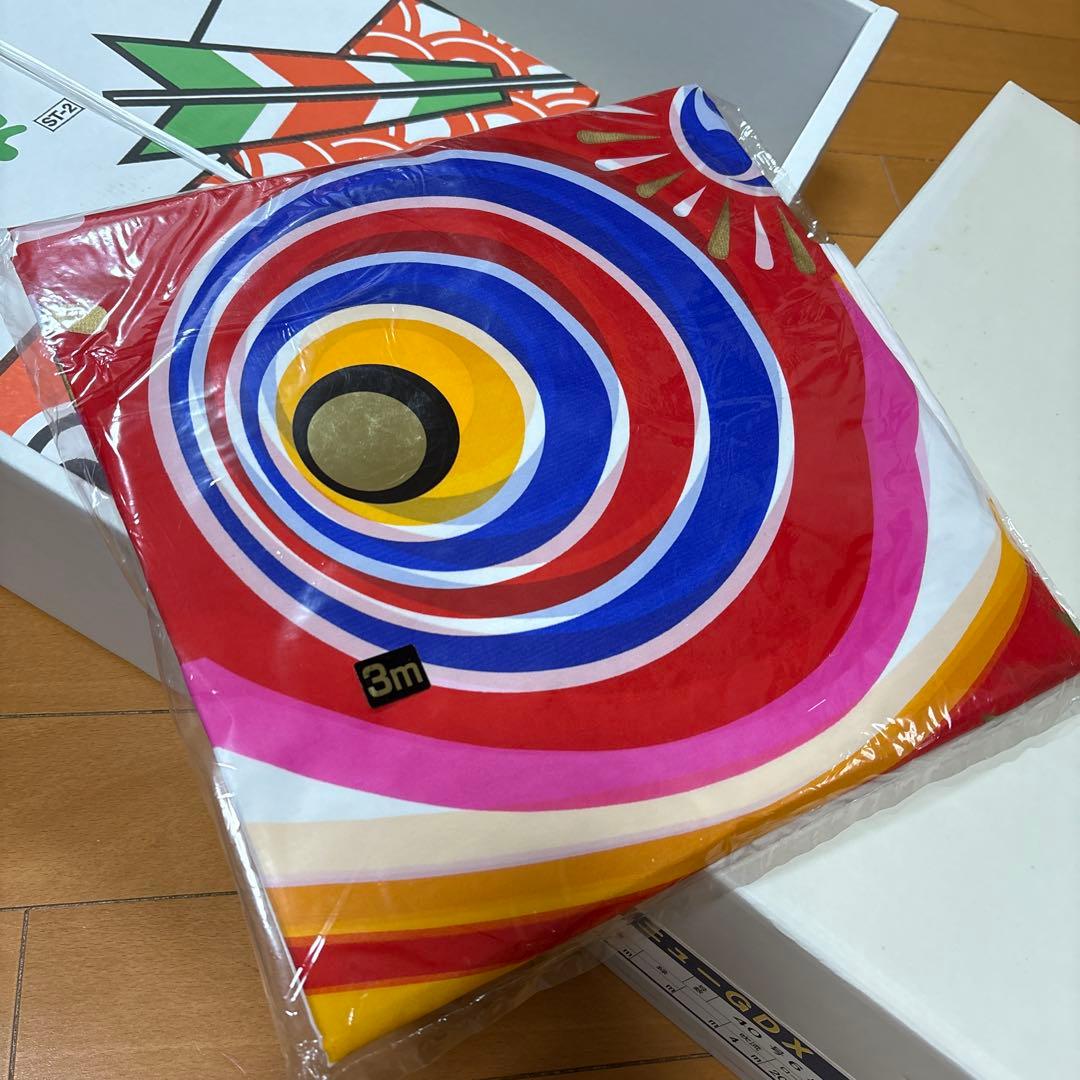 4m 40号　6点セット　鯉のぼり　鯉幟　庭園用　庭用　金太郎　ゴールド　俊峰