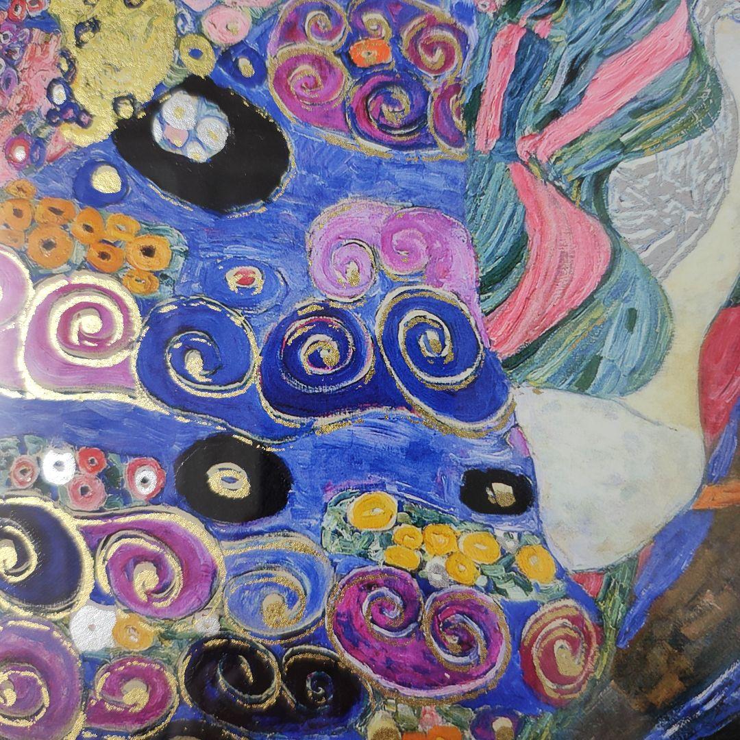 グスタフ クリムト 乙女たち 極美品 インテリアアート 額装 ミクストメディア）