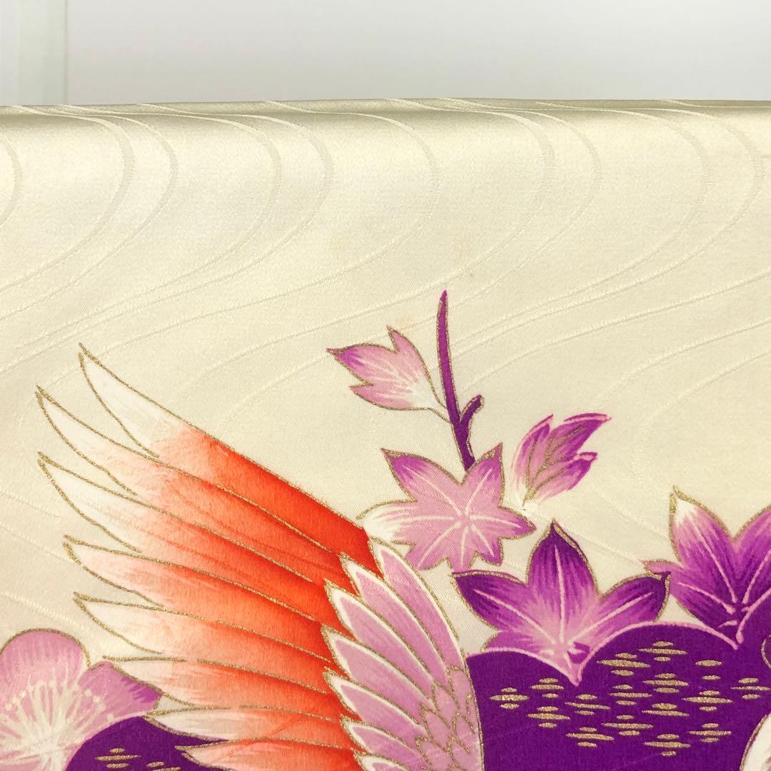 子供着物 七五三 3歳 刺繍 鳳凰 乳白色 CK-7374