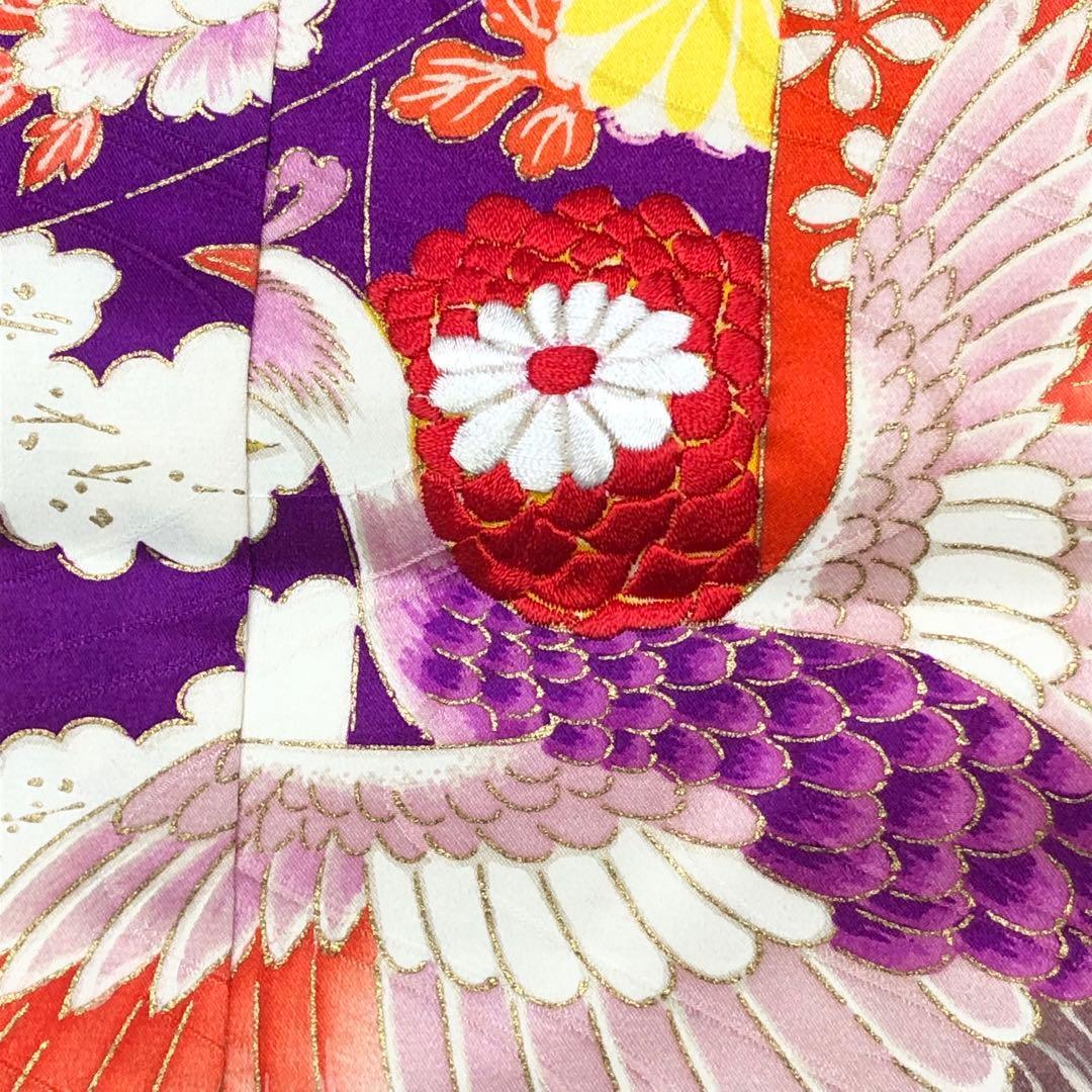 子供着物 七五三 3歳 刺繍 鳳凰 乳白色 CK-7374