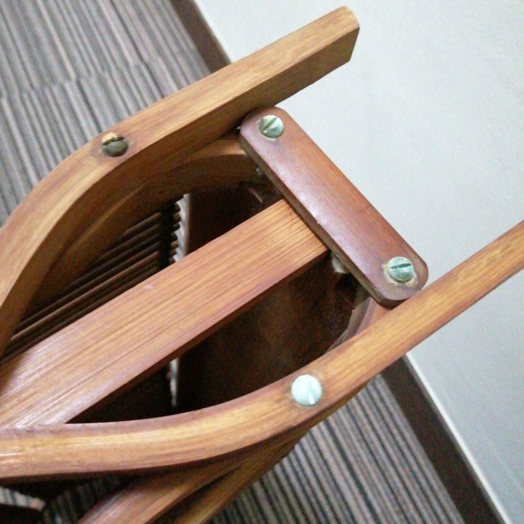 竹製木製　ヴィンテージラック　46cm　大正〜昭和初期