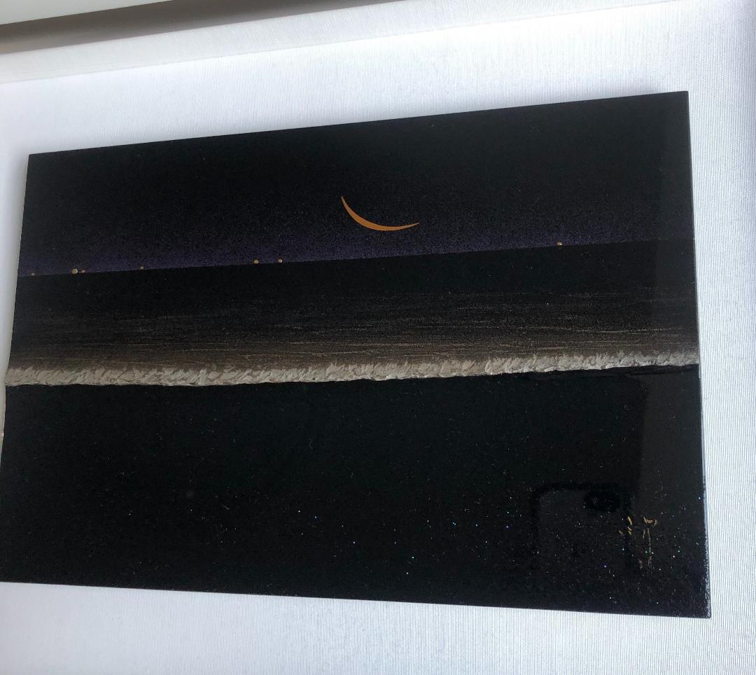漆芸家「榎木啓」作 輪島塗本金研出蒔絵『海景』漆額 - メルカリ