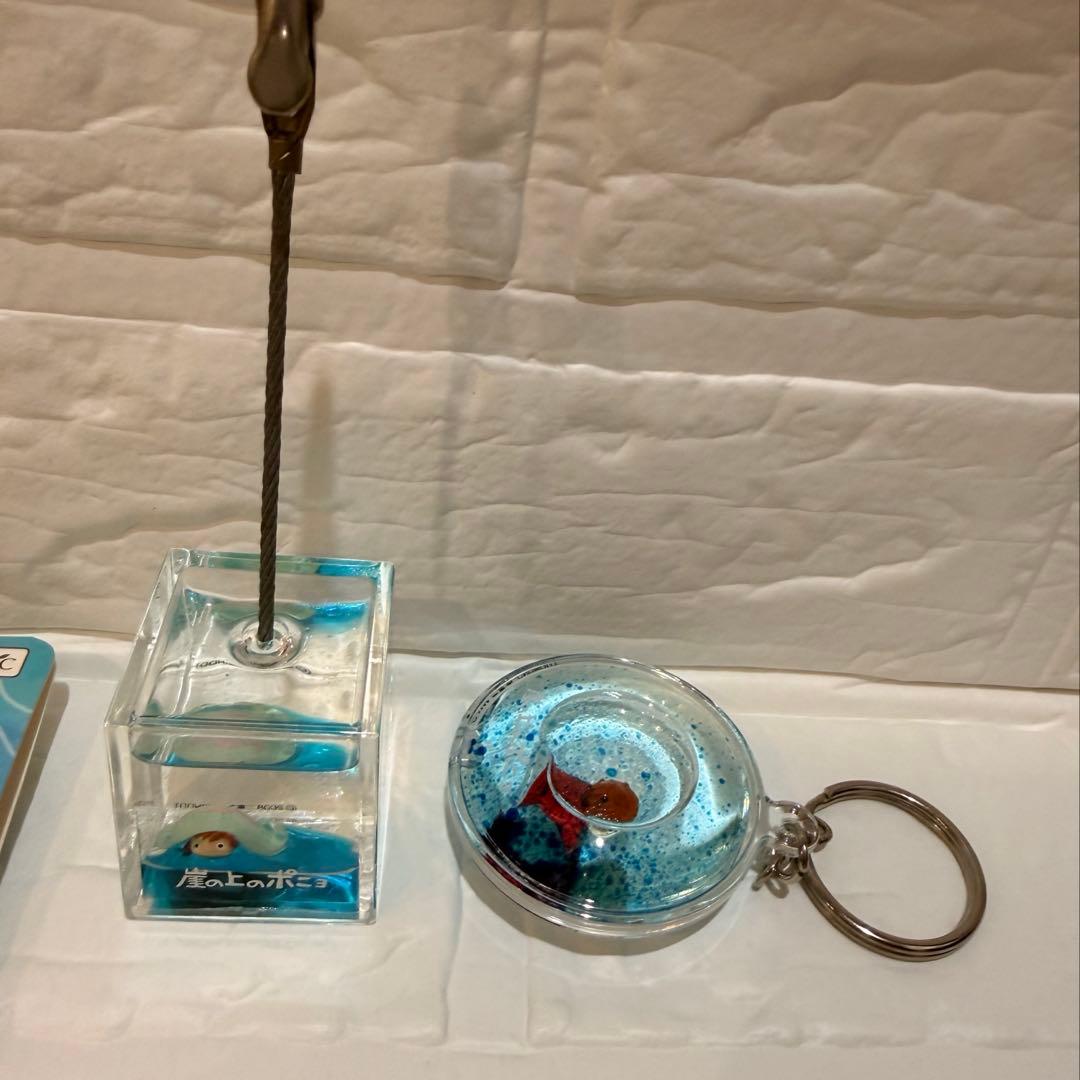 崖の上のポニョ 手のりソフビにんぎょう アクアクリップ キーホルダー