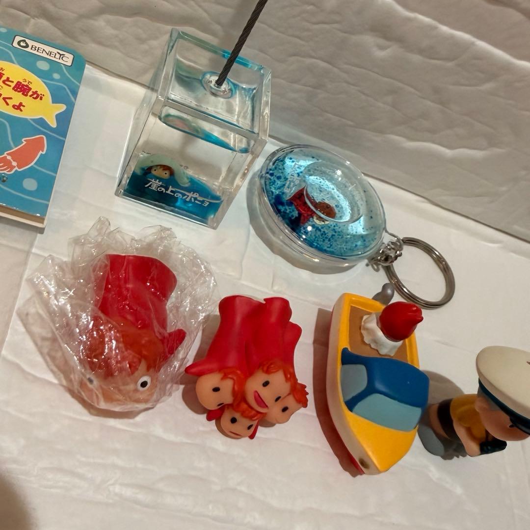 崖の上のポニョ 手のりソフビにんぎょう アクアクリップ キーホルダー