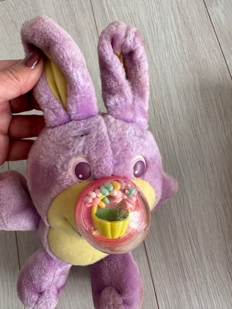 アメリカ購入1989年ノージーベアうさぎヴィンテージ　ナイルパーチ　ムチャチャ