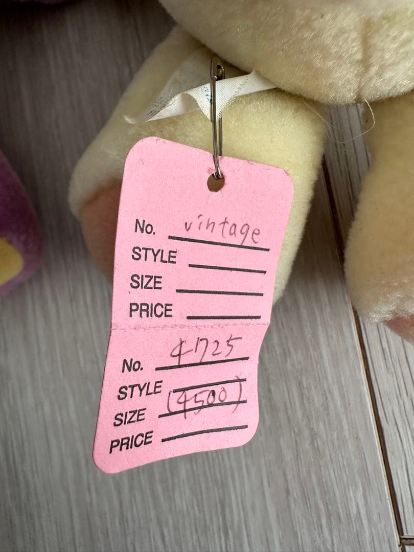 アメリカ購入1989年ノージーベアうさぎヴィンテージ　ナイルパーチ　ムチャチャ