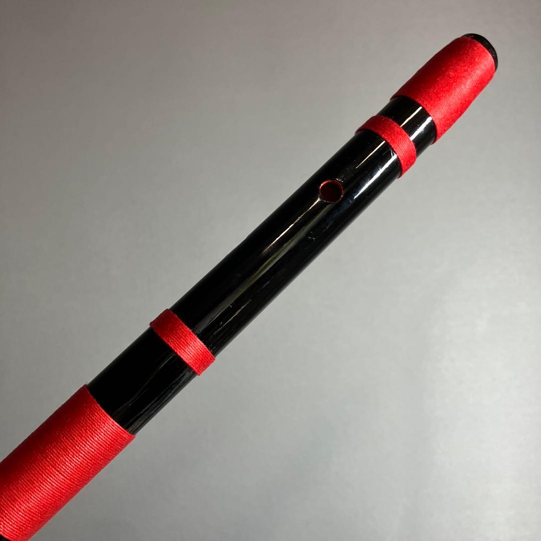 【入門】神楽笛リコーダー式（古典調篠笛、囃子笛）CMRX-105 総巻　咥え笛