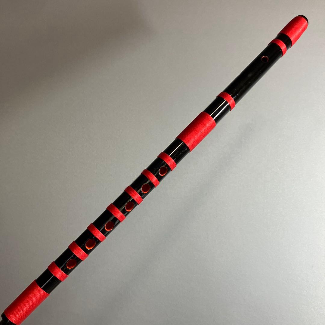 【入門】神楽笛リコーダー式（古典調篠笛、囃子笛）CMRX-105 総巻　咥え笛