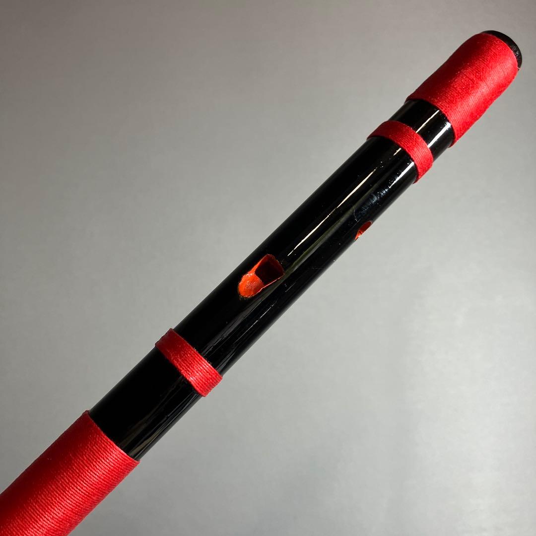 【入門】神楽笛リコーダー式（古典調篠笛、囃子笛）CMRX-105 総巻　咥え笛
