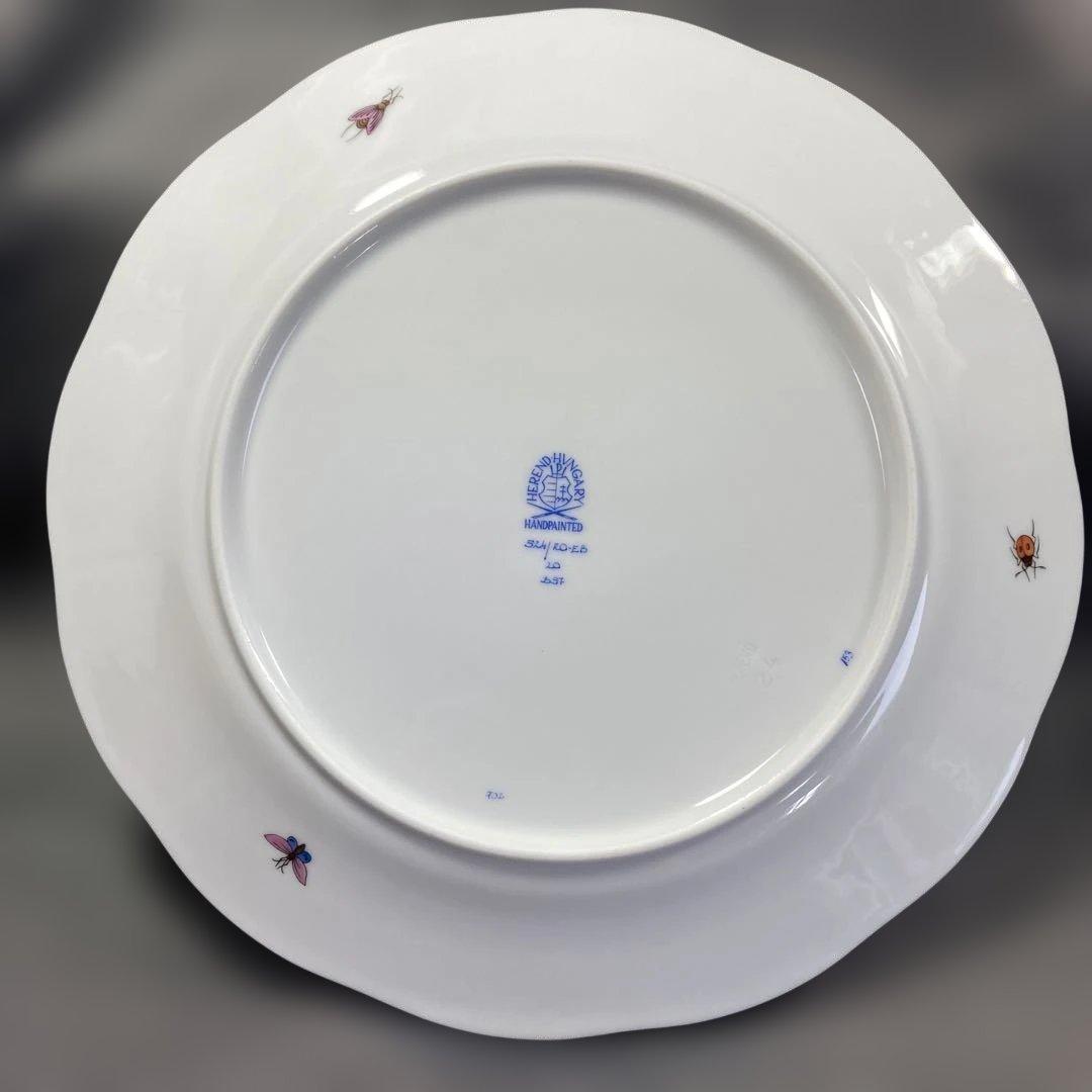 モアヘレンド　ロスチャイルド　バード　ブルースケールプレートハンドペイント