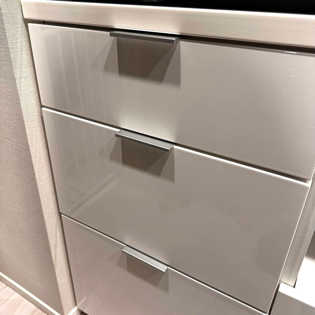 ニトリ　キッチンカウンター　引き出し収納 幅90cm　エトナ90CT WH