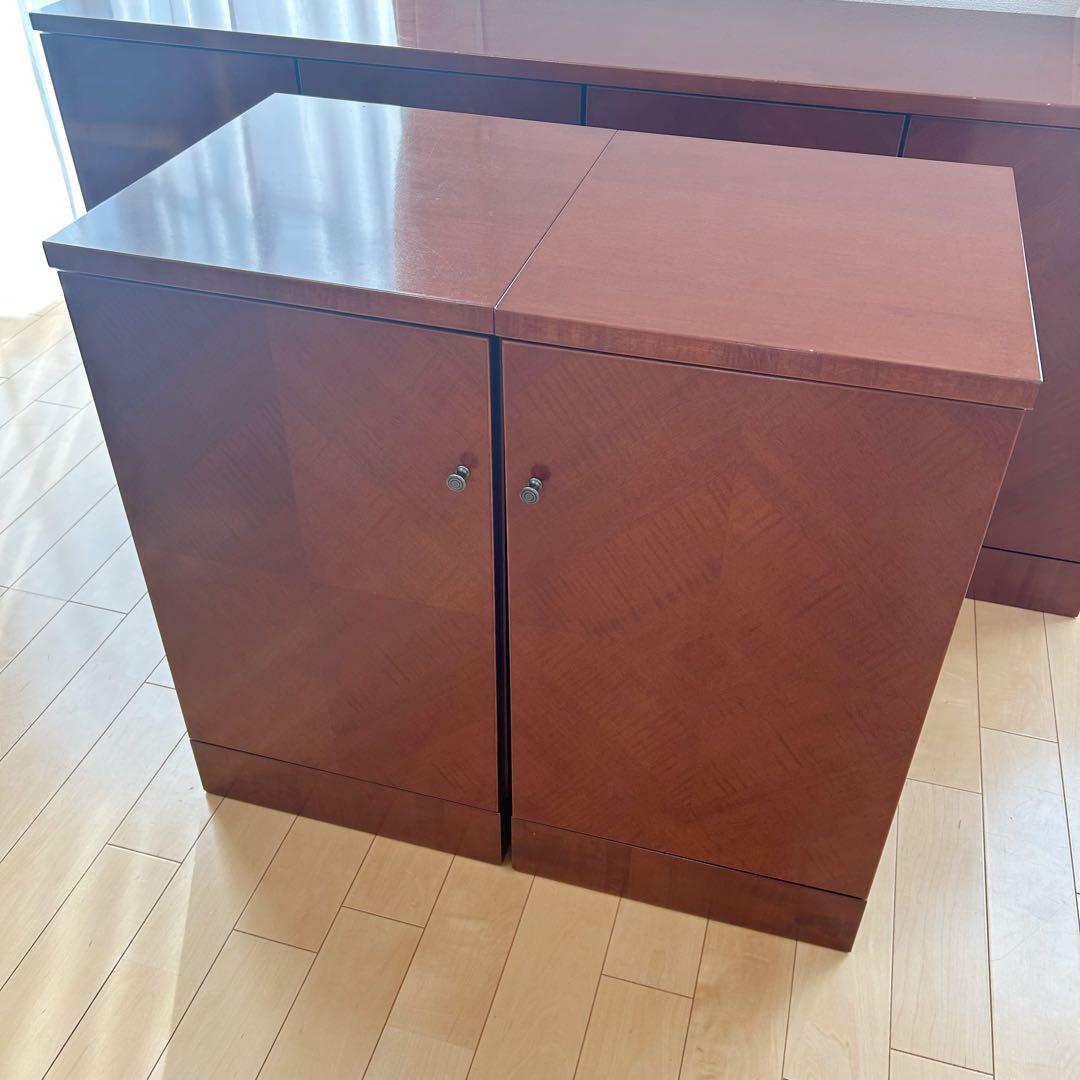 極希少カリモク　アラード　突板　ダイヤモンド貼り　サイドボード　キャビネット③